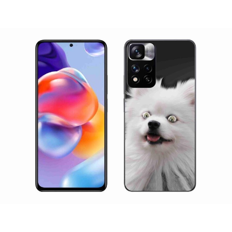 Gelový kryt mmCase na mobil Xiaomi Redmi Note 11 Pro+ 5G - bílý špic