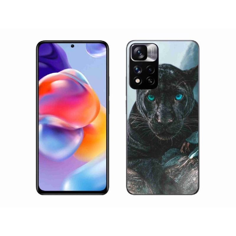 Gelový kryt mmCase na mobil Xiaomi Redmi Note 11 Pro+ 5G - černý panter
