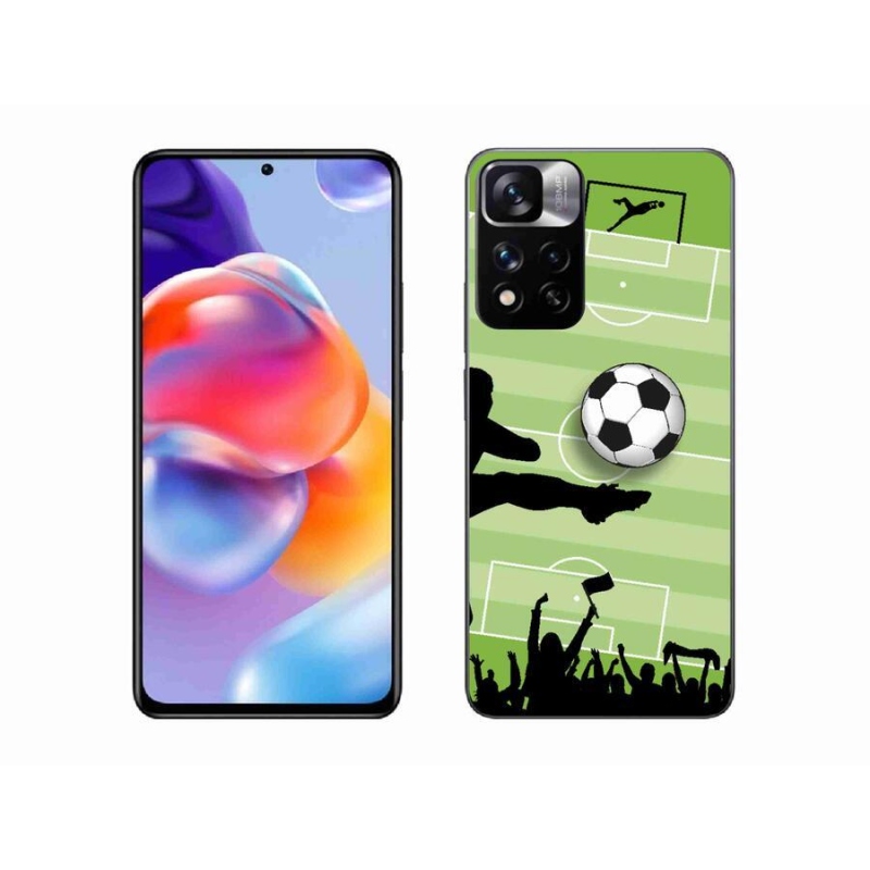 Gelový kryt mmCase na mobil Xiaomi Redmi Note 11 Pro+ 5G - fotbal 3