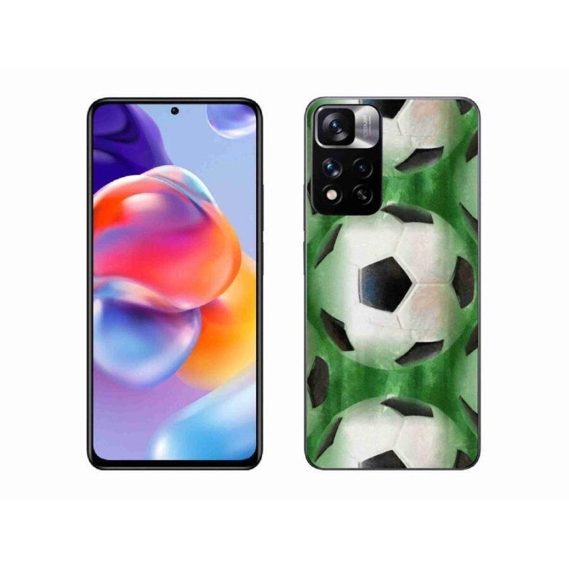 Gelový kryt mmCase na mobil Xiaomi Redmi Note 11 Pro+ 5G - fotbalový míč