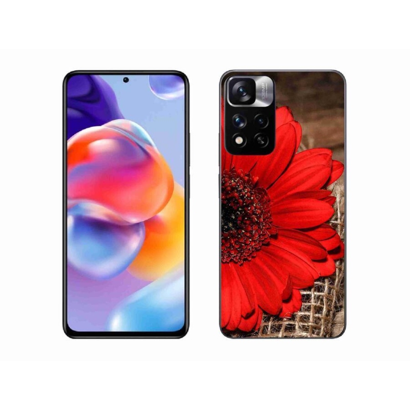 Gelový kryt mmCase na mobil Xiaomi Redmi Note 11 Pro+ 5G - gerbera