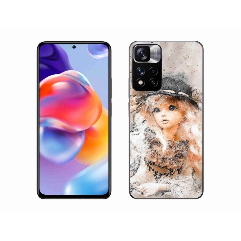 Gelový kryt mmCase na mobil Xiaomi Redmi Note 11 Pro+ 5G - holčička s kloboukem