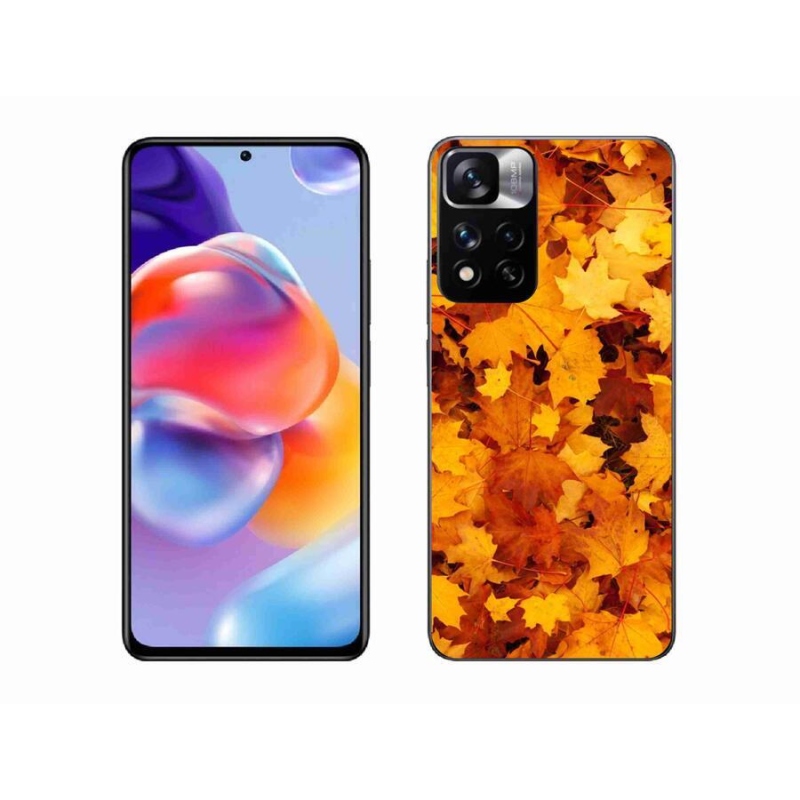 Gelový kryt mmCase na mobil Xiaomi Redmi Note 11 Pro+ 5G - javorové listy