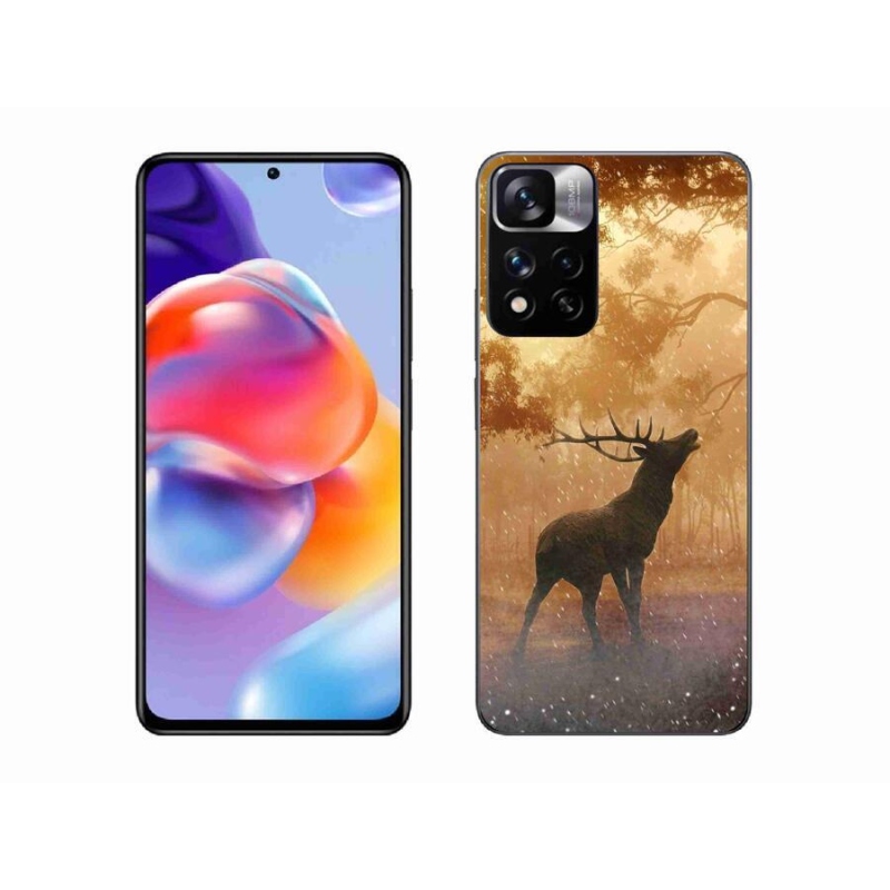 Gelový kryt mmCase na mobil Xiaomi Redmi Note 11 Pro+ 5G - jelen v říji