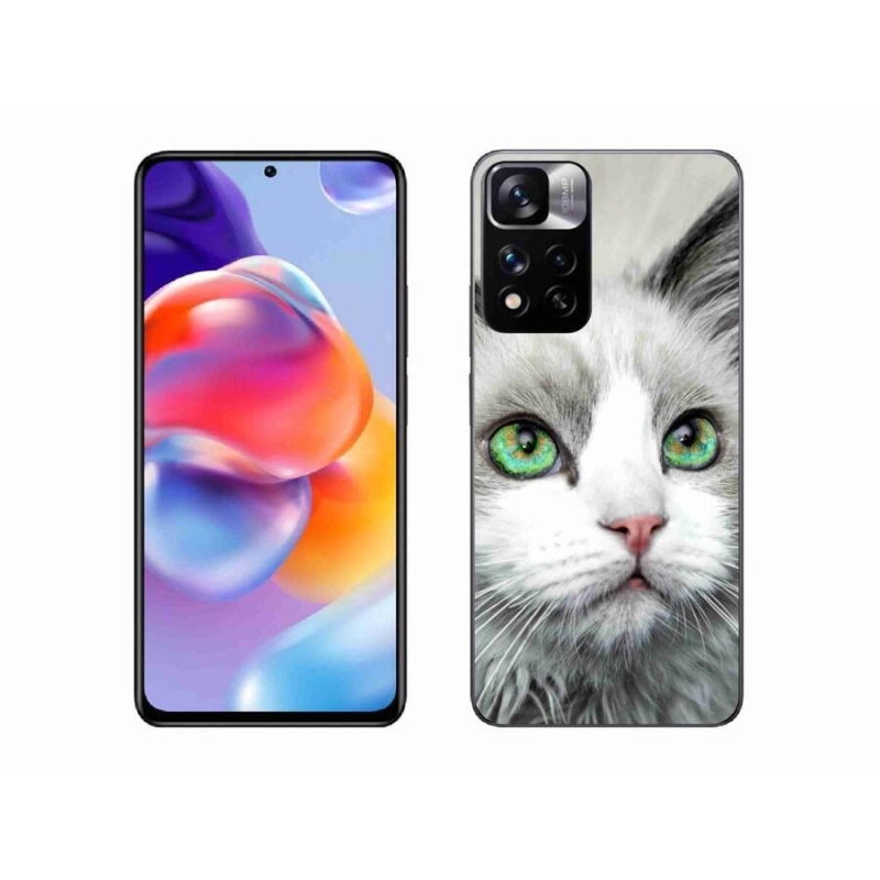 Gelový kryt mmCase na mobil Xiaomi Redmi Note 11 Pro+ 5G - kočičí pohled