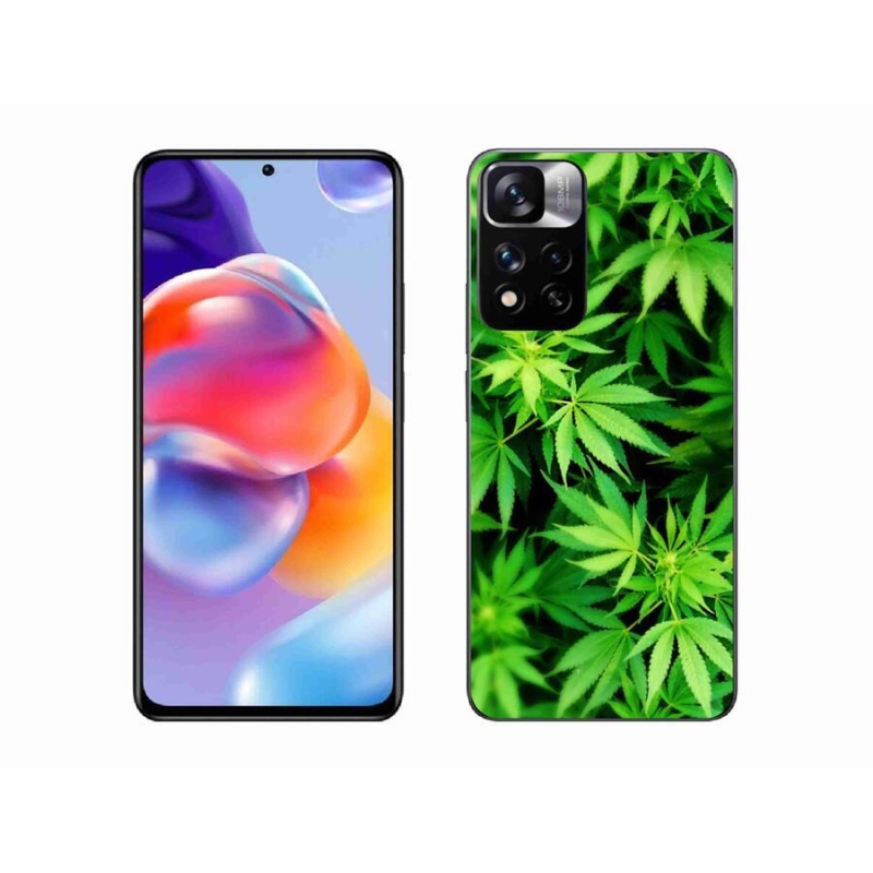 Gelový kryt mmCase na mobil Xiaomi Redmi Note 11 Pro+ 5G - konopí 3