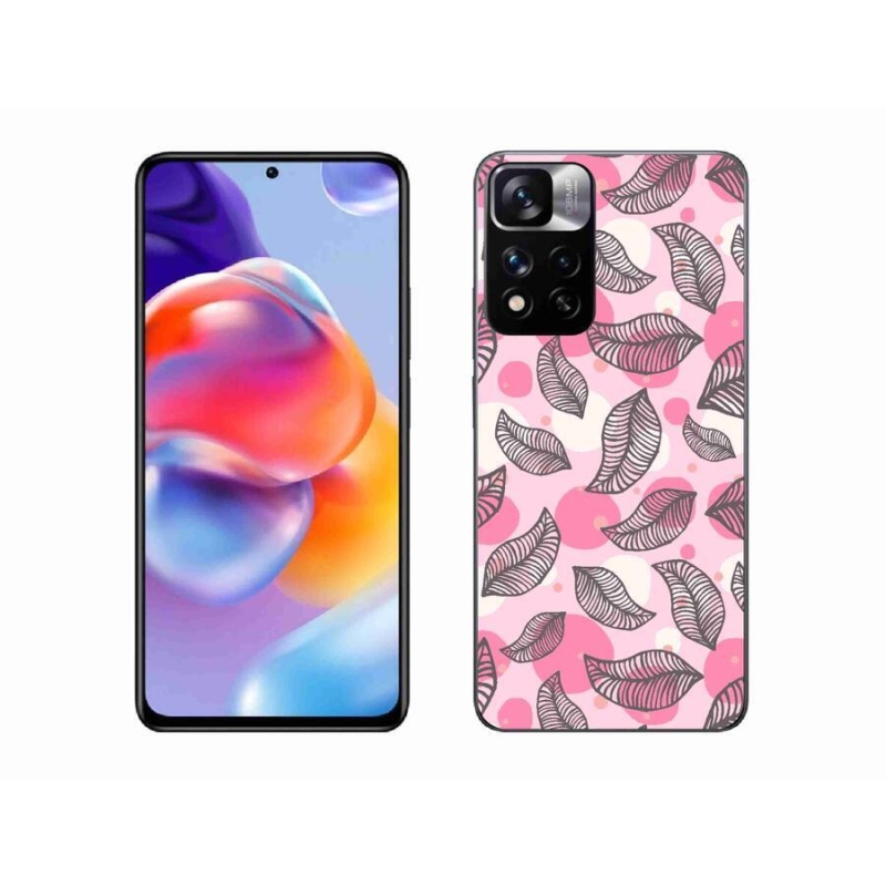 Gelový kryt mmCase na mobil Xiaomi Redmi Note 11 Pro+ 5G - kreslené padající listy