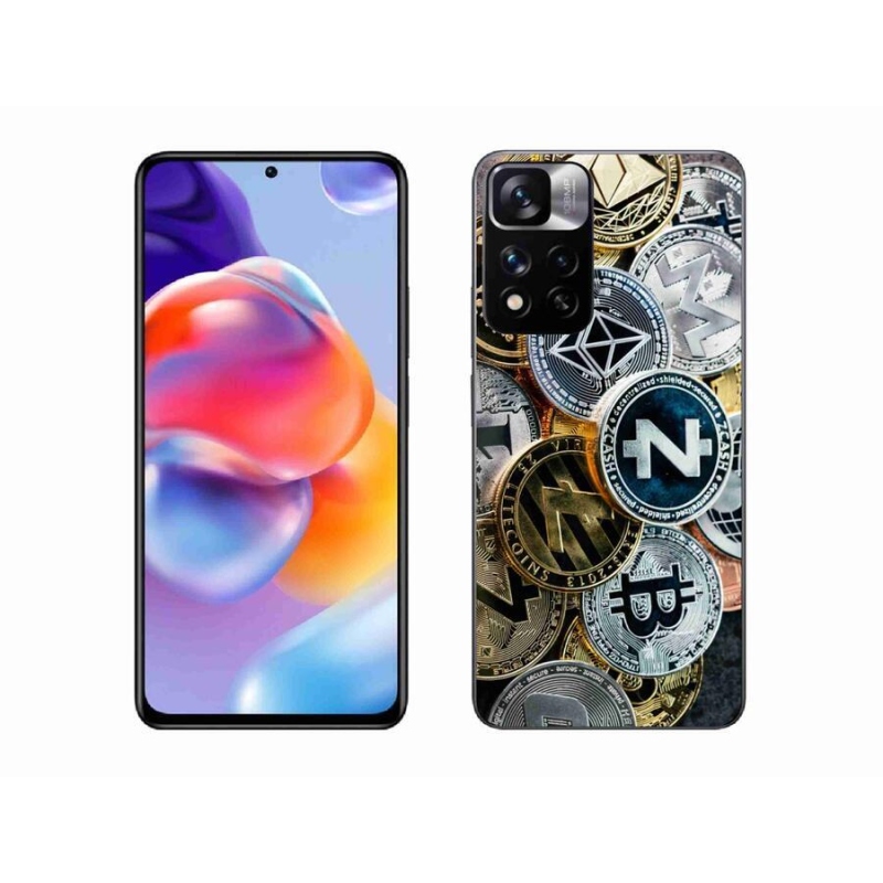 Gelový kryt mmCase na mobil Xiaomi Redmi Note 11 Pro+ 5G - kryptoměny