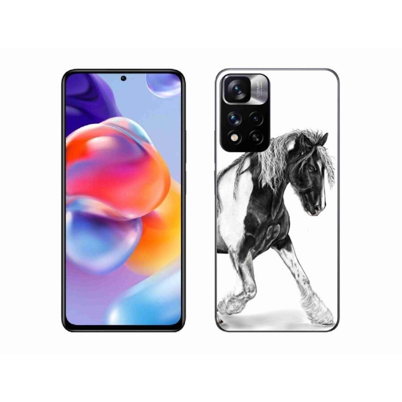 Gelový kryt mmCase na mobil Xiaomi Redmi Note 11 Pro+ 5G - kůň