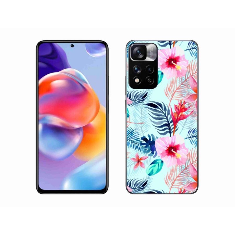 Gelový kryt mmCase na mobil Xiaomi Redmi Note 11 Pro+ 5G - květiny