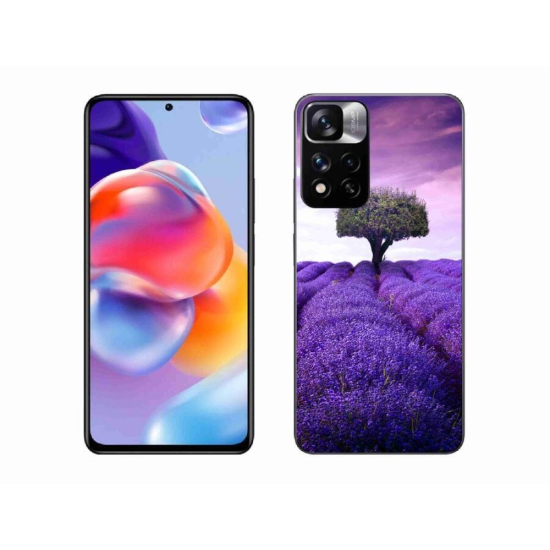 Gelový kryt mmCase na mobil Xiaomi Redmi Note 11 Pro+ 5G - levandulová louka