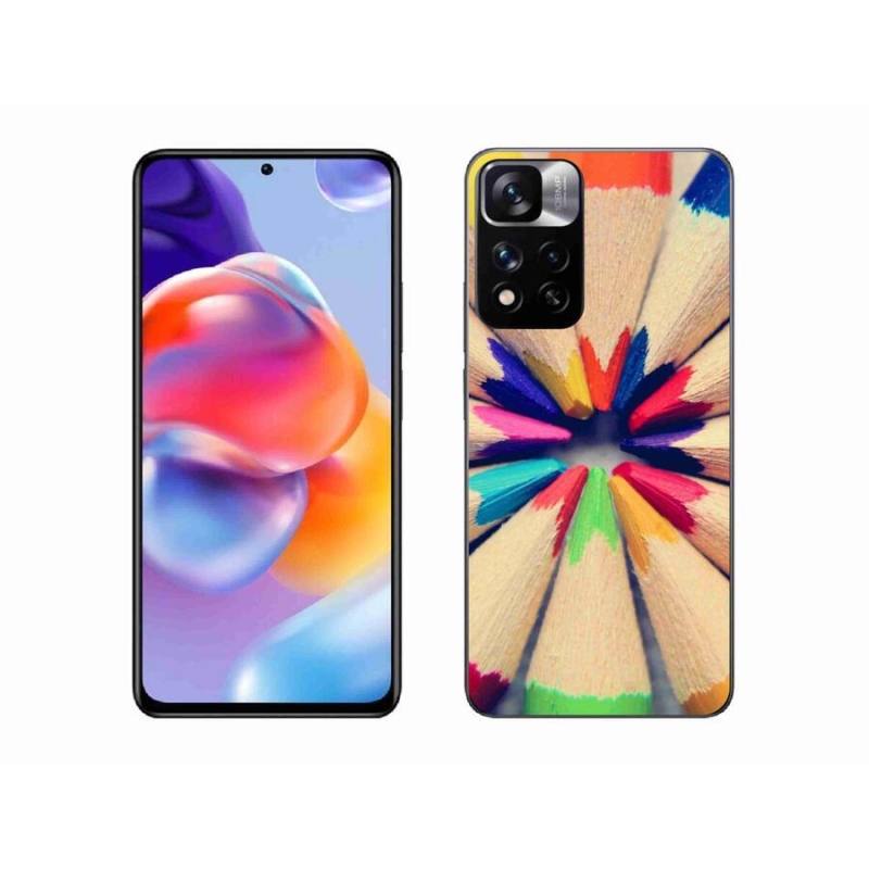 Gelový kryt mmCase na mobil Xiaomi Redmi Note 11 Pro+ 5G - pastelky