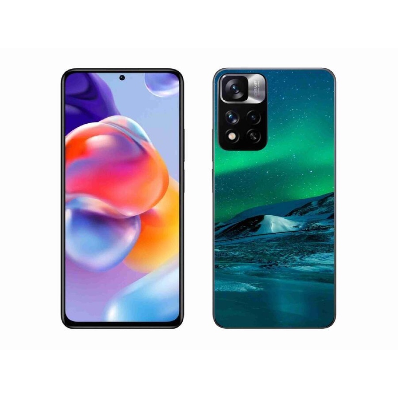 Gelový kryt mmCase na mobil Xiaomi Redmi Note 11 Pro+ 5G - polární záře