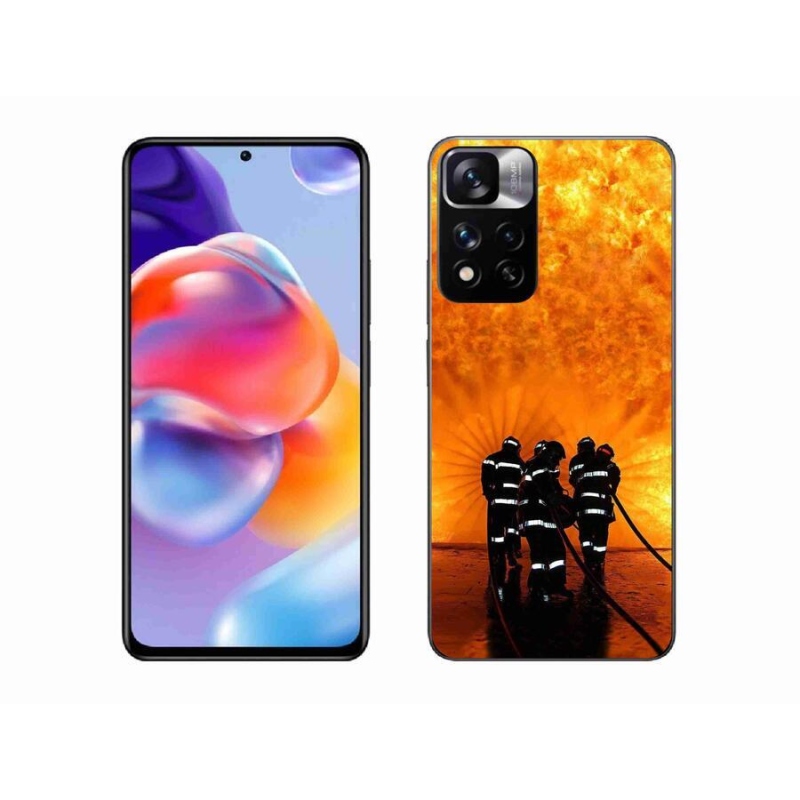 Gelový kryt mmCase na mobil Xiaomi Redmi Note 11 Pro+ 5G - požár