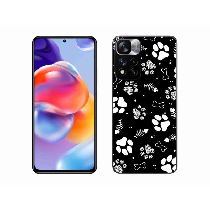 Gelový kryt mmCase na mobil Xiaomi Redmi Note 11 Pro+ 5G - psí tlapky