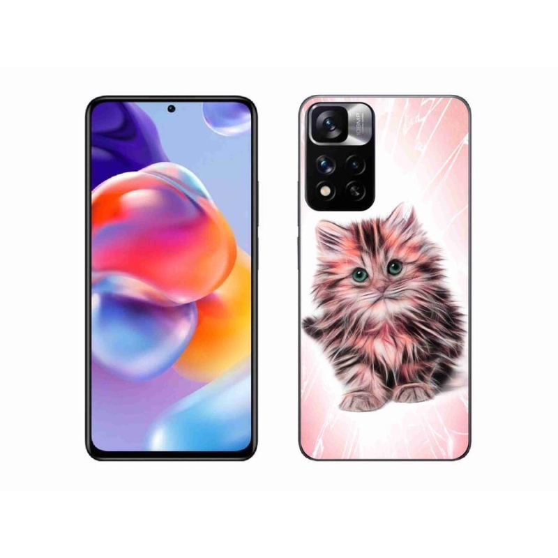 Gelový kryt mmCase na mobil Xiaomi Redmi Note 11 Pro+ 5G - roztomilé kotě