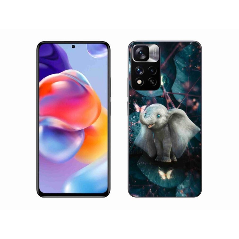 Gelový kryt mmCase na mobil Xiaomi Redmi Note 11 Pro+ 5G - roztomilý slon