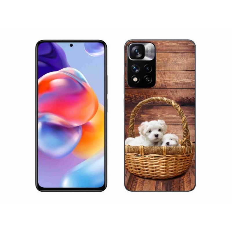 Gelový kryt mmCase na mobil Xiaomi Redmi Note 11 Pro+ 5G - štěňátka