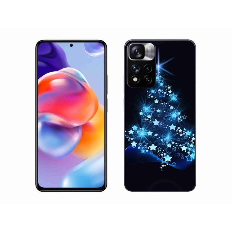 Gelový kryt mmCase na mobil Xiaomi Redmi Note 11 Pro+ 5G - vánoční stromek