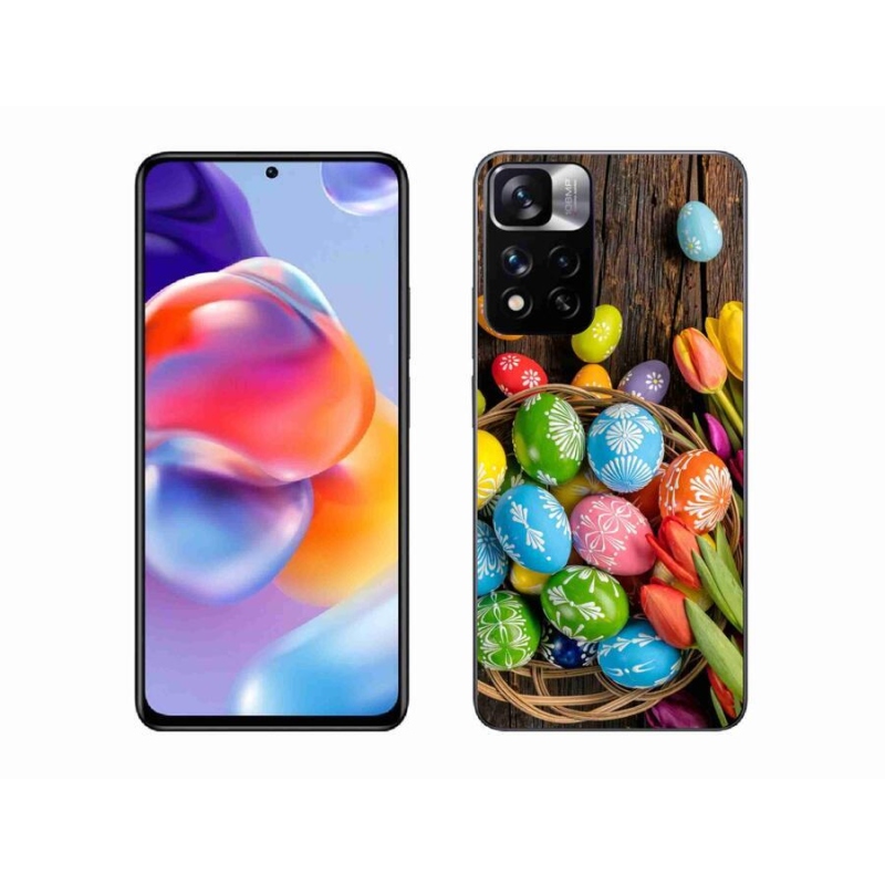 Gelový kryt mmCase na mobil Xiaomi Redmi Note 11 Pro+ 5G - velikonoční vajíčka