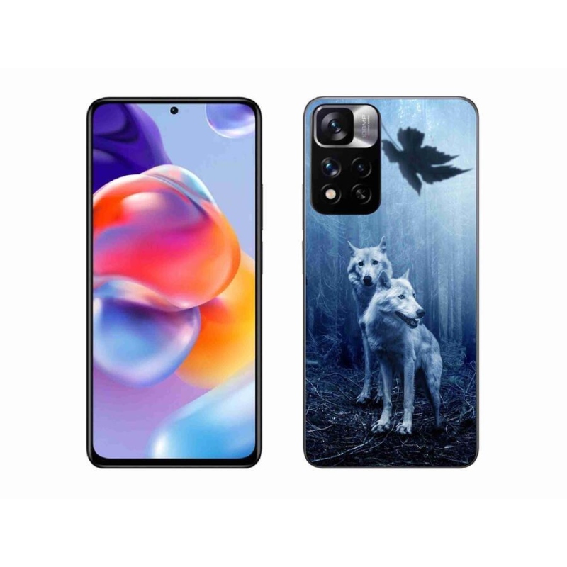 Gelový kryt mmCase na mobil Xiaomi Redmi Note 11 Pro+ 5G - vlci v lese