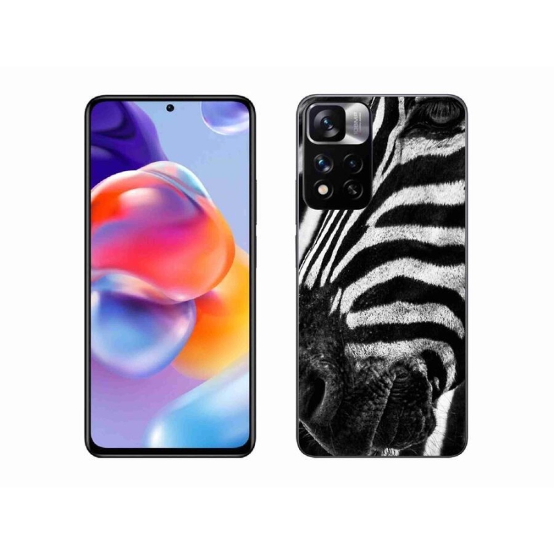 Gelový kryt mmCase na mobil Xiaomi Redmi Note 11 Pro+ 5G - zebra
