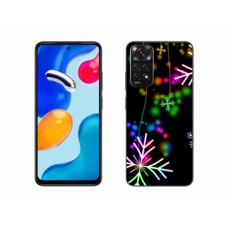 Gelový kryt mmCase na mobil Xiaomi Redmi Note 11S 4G - barevné vločky