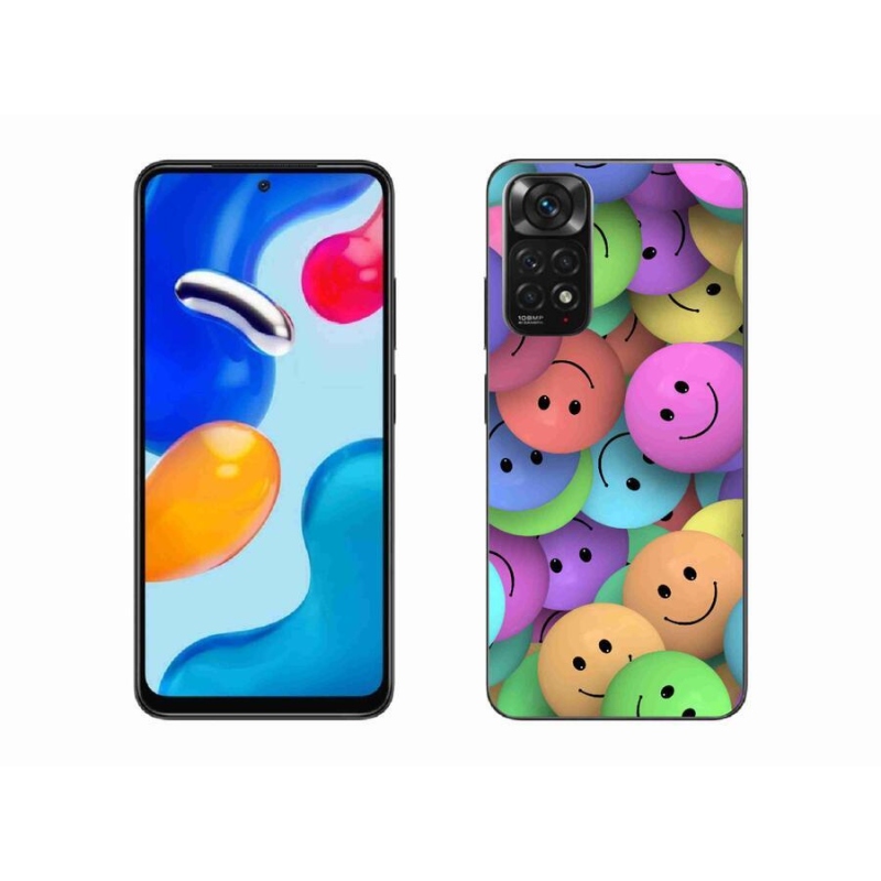 Gelový kryt mmCase na mobil Xiaomi Redmi Note 11S 4G - barevní smajlíci