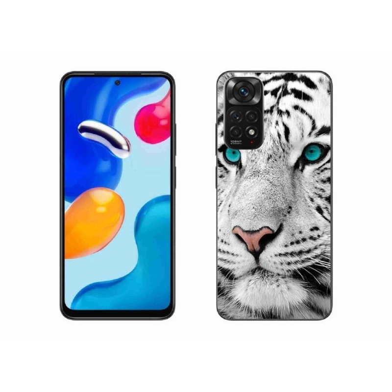 Gelový kryt mmCase na mobil Xiaomi Redmi Note 11S 4G - bílý tygr