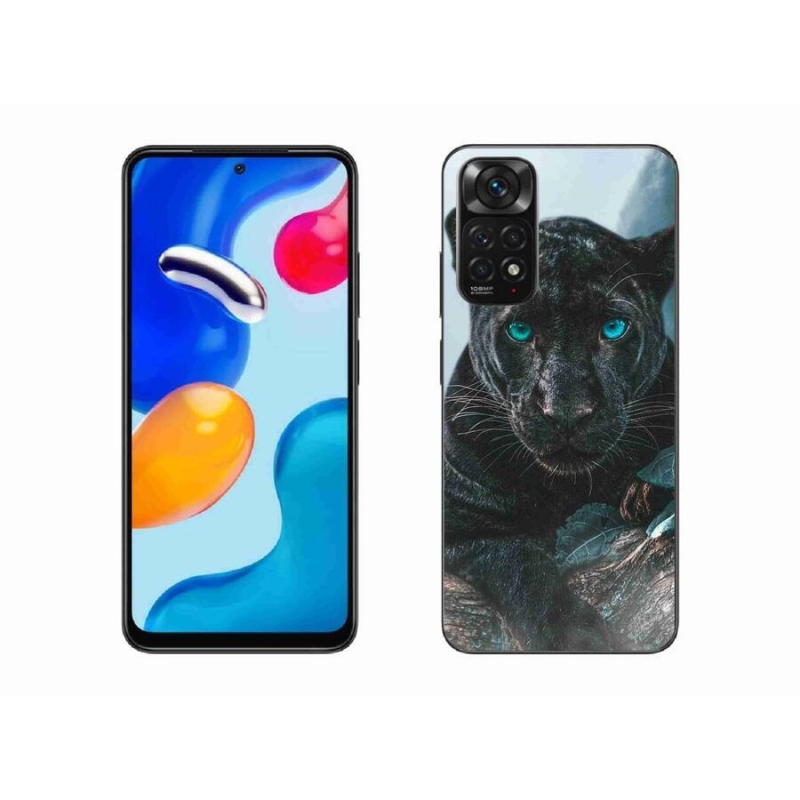 Gelový kryt mmCase na mobil Xiaomi Redmi Note 11S 4G - černý panter