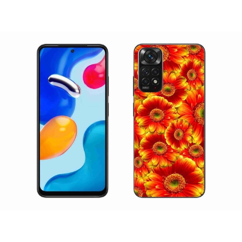Gelový kryt mmCase na mobil Xiaomi Redmi Note 11S 4G - gerbera 1