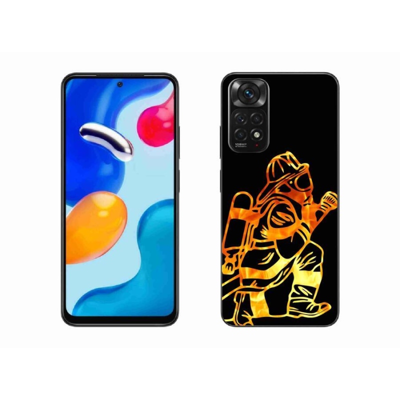 Gelový kryt mmCase na mobil Xiaomi Redmi Note 11S 4G - hasič 1