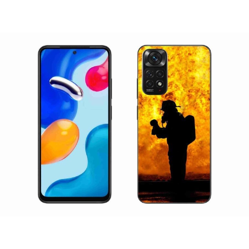Gelový kryt mmCase na mobil Xiaomi Redmi Note 11S 4G - hasič