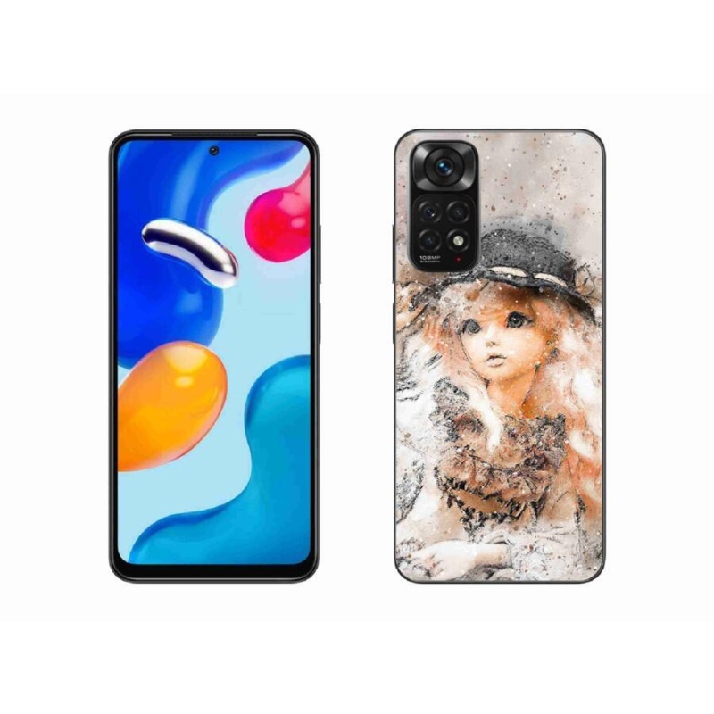 Gelový kryt mmCase na mobil Xiaomi Redmi Note 11S 4G - holčička s kloboukem