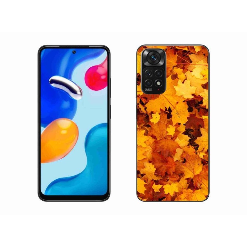 Gelový kryt mmCase na mobil Xiaomi Redmi Note 11S 4G - javorové listy