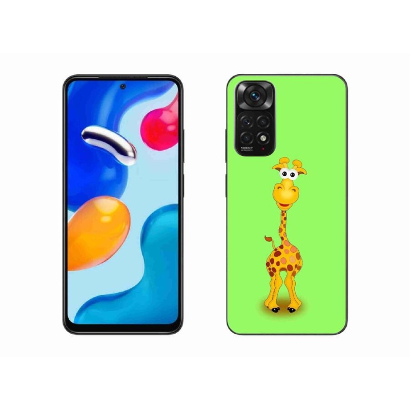 Gelový kryt mmCase na mobil Xiaomi Redmi Note 11S 4G - kreslená žirafa