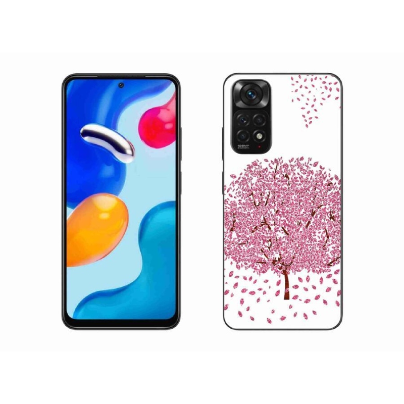 Gelový kryt mmCase na mobil Xiaomi Redmi Note 11S 4G - kreslený strom s listy