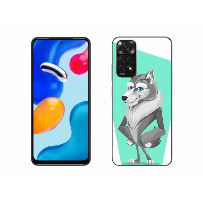 Gelový kryt mmCase na mobil Xiaomi Redmi Note 11S 4G - kreslený vlk