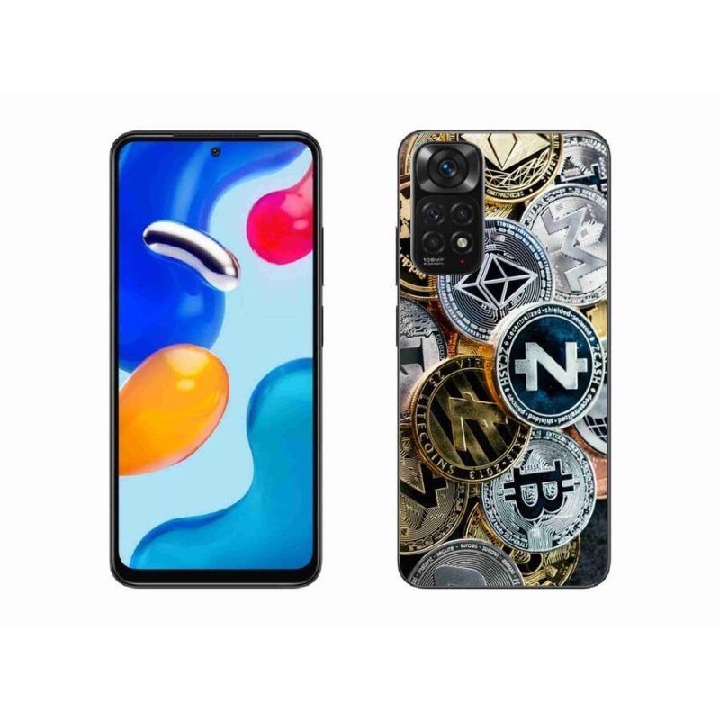 Gelový kryt mmCase na mobil Xiaomi Redmi Note 11S 4G - kryptoměny