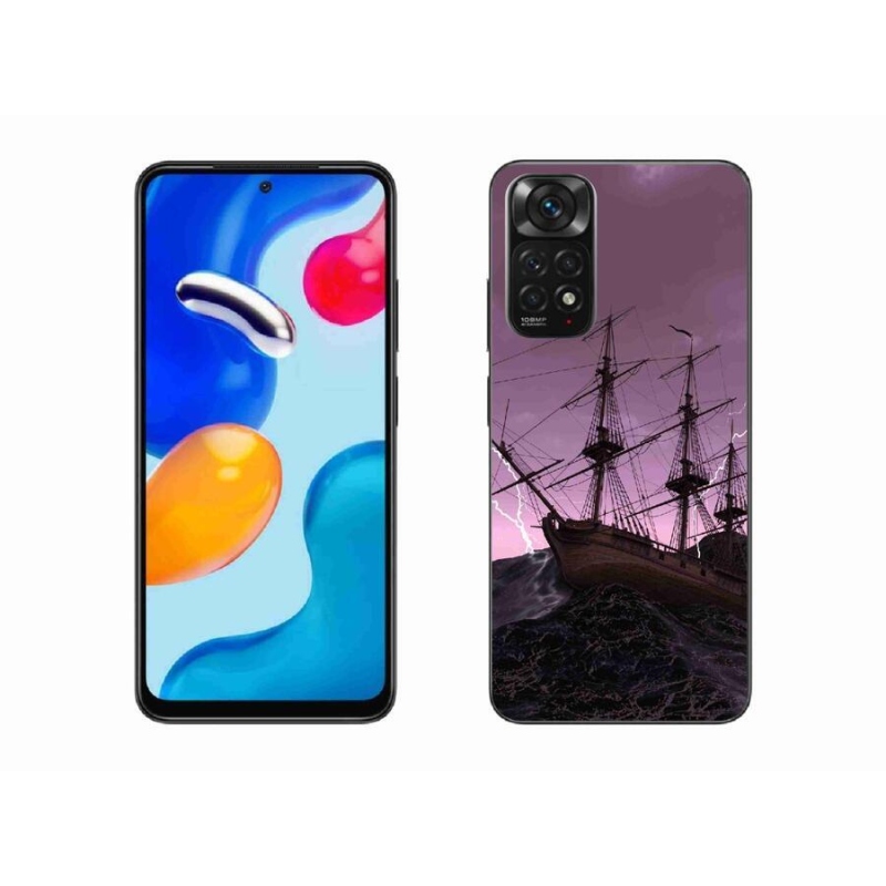 Gelový kryt mmCase na mobil Xiaomi Redmi Note 11S 4G - loď v bouři