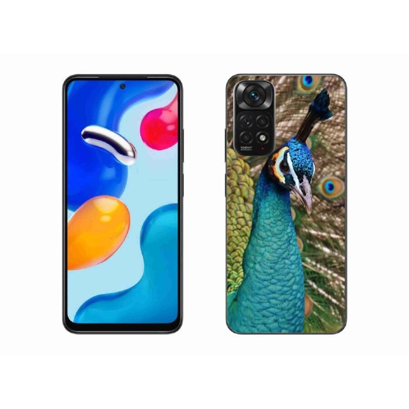 Gelový kryt mmCase na mobil Xiaomi Redmi Note 11S 4G - páv