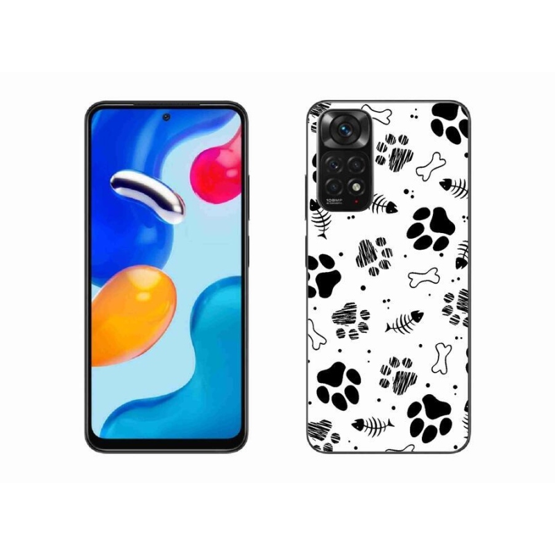 Gelový kryt mmCase na mobil Xiaomi Redmi Note 11S 4G - psí tlapky 1