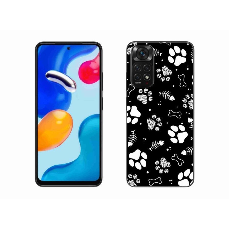 Gelový kryt mmCase na mobil Xiaomi Redmi Note 11S 4G - psí tlapky