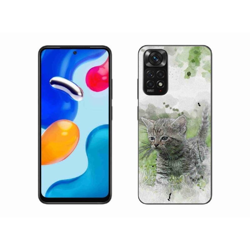 Gelový kryt mmCase na mobil Xiaomi Redmi Note 11S 4G - roztomilé kotě 1