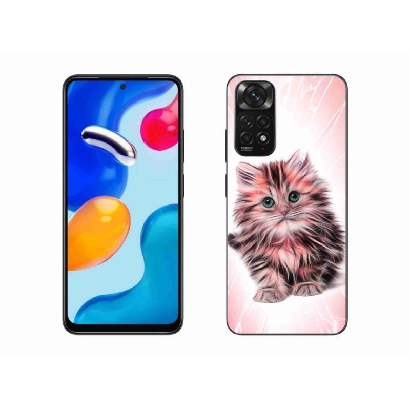 Gelový kryt mmCase na mobil Xiaomi Redmi Note 11S 4G - roztomilé kotě