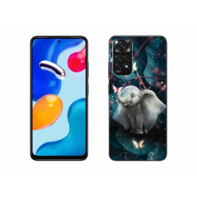Gelový kryt mmCase na mobil Xiaomi Redmi Note 11S 4G - roztomilý slon