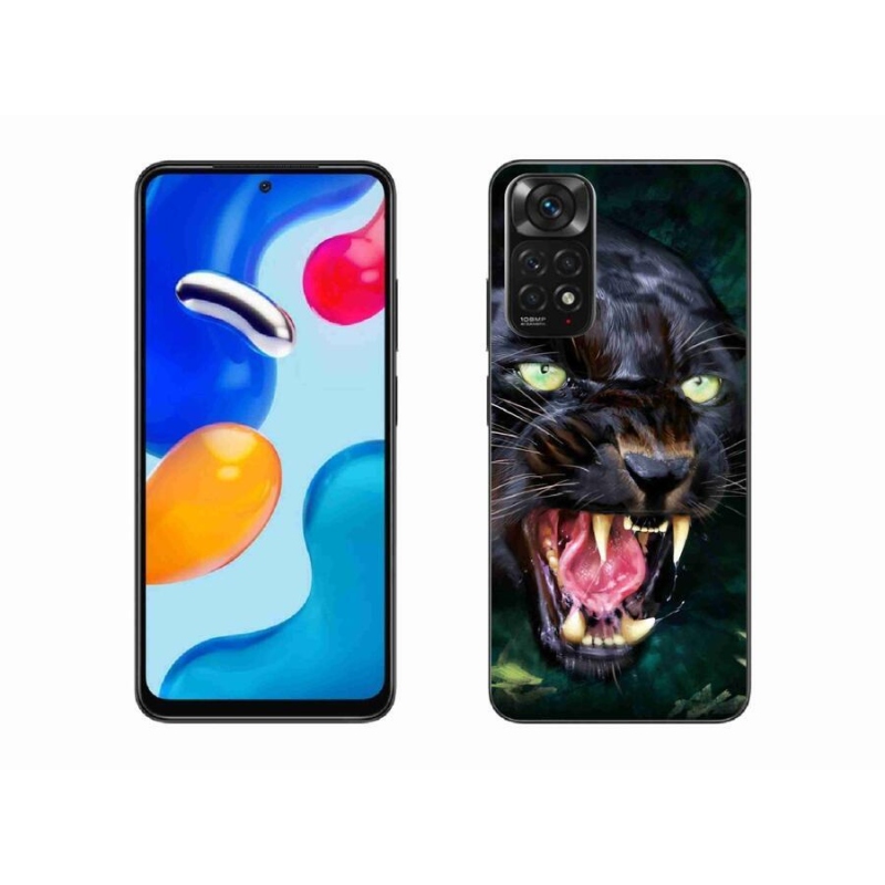 Gelový kryt mmCase na mobil Xiaomi Redmi Note 11S 4G - rozzuřený černý panter