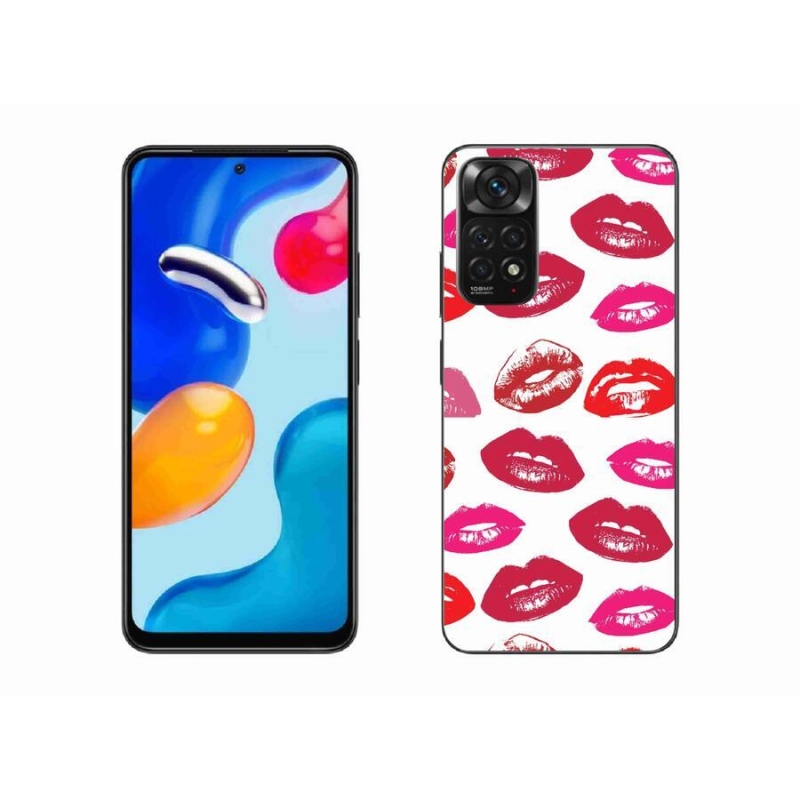 Gelový kryt mmCase na mobil Xiaomi Redmi Note 11S 4G - rty