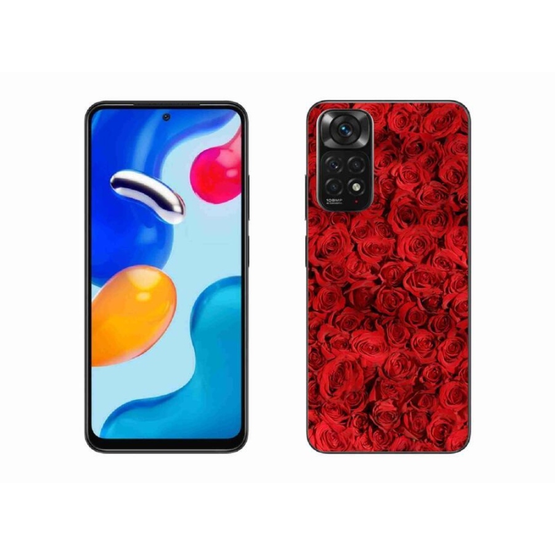 Gelový kryt mmCase na mobil Xiaomi Redmi Note 11S 4G - růže