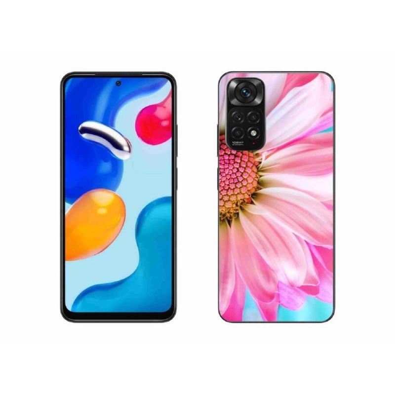 Gelový kryt mmCase na mobil Xiaomi Redmi Note 11S 4G - růžová květina
